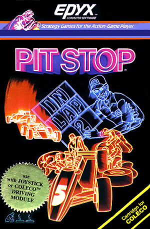 Pitstop for Colecovision Box Art