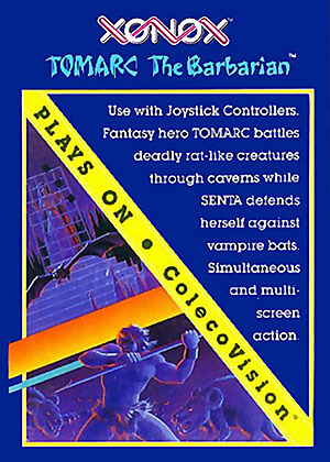 Tomarc the Barbarian for Colecovision Box Art
