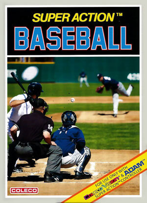 Super Action Baseball for Colecovision Box Art