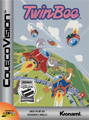 TwinBee for Colecovision Box Art