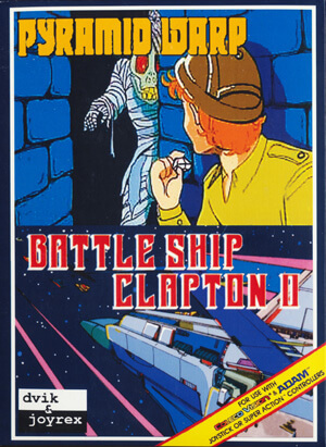 Pyramid Warp & Battleship Clapton 2 for Colecovision Box Art