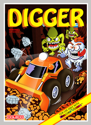 Digger for Colecovision Box Art