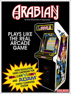 Arabian for Colecovision Box Art