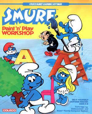 Smurf Paint'n Play Workshop for Colecovision Box Art