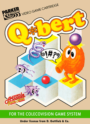 Q*bert for Colecovision Box Art