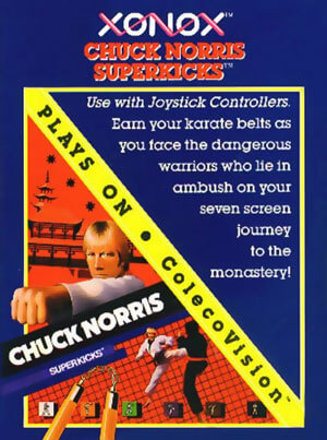 Chuck Norris Superkicks for Colecovision Box Art