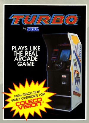 Turbo for Colecovision Box Art